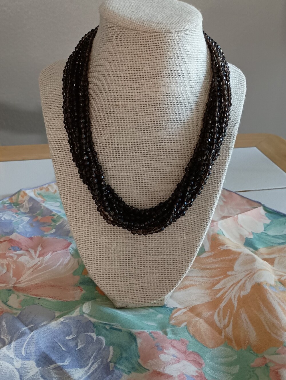 Multi-Strand Smoky Quartz Necklace